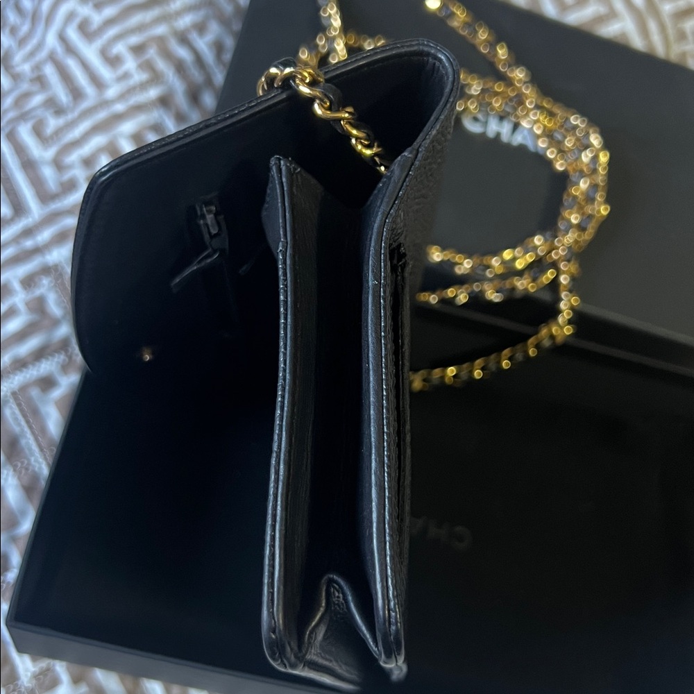 ๐ WOC caviar CC Chanel Black Leather RARE - Picture 5 of 16